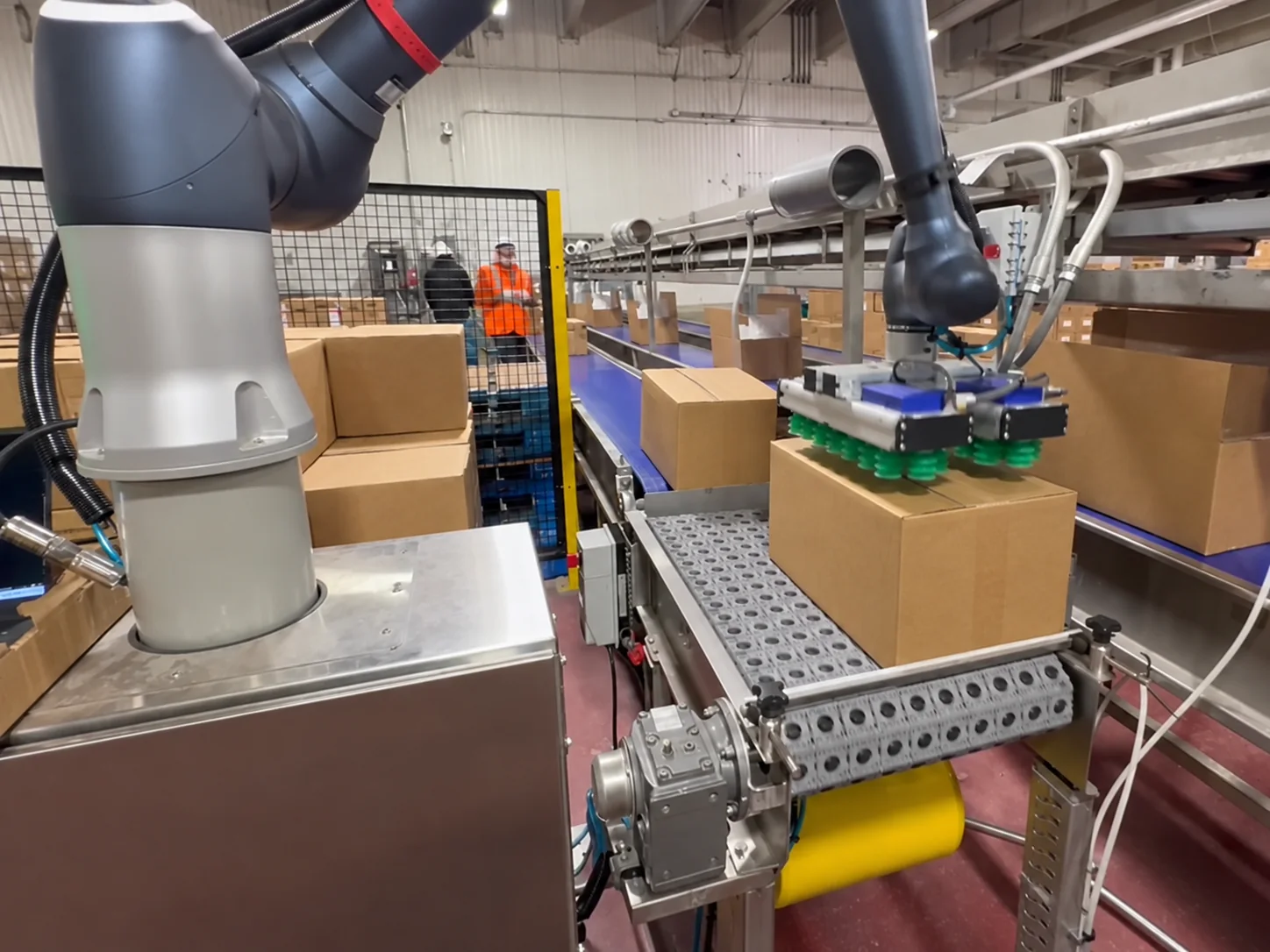 AAA20 CP-66 palletizer running on a U.S. manufacturing line.